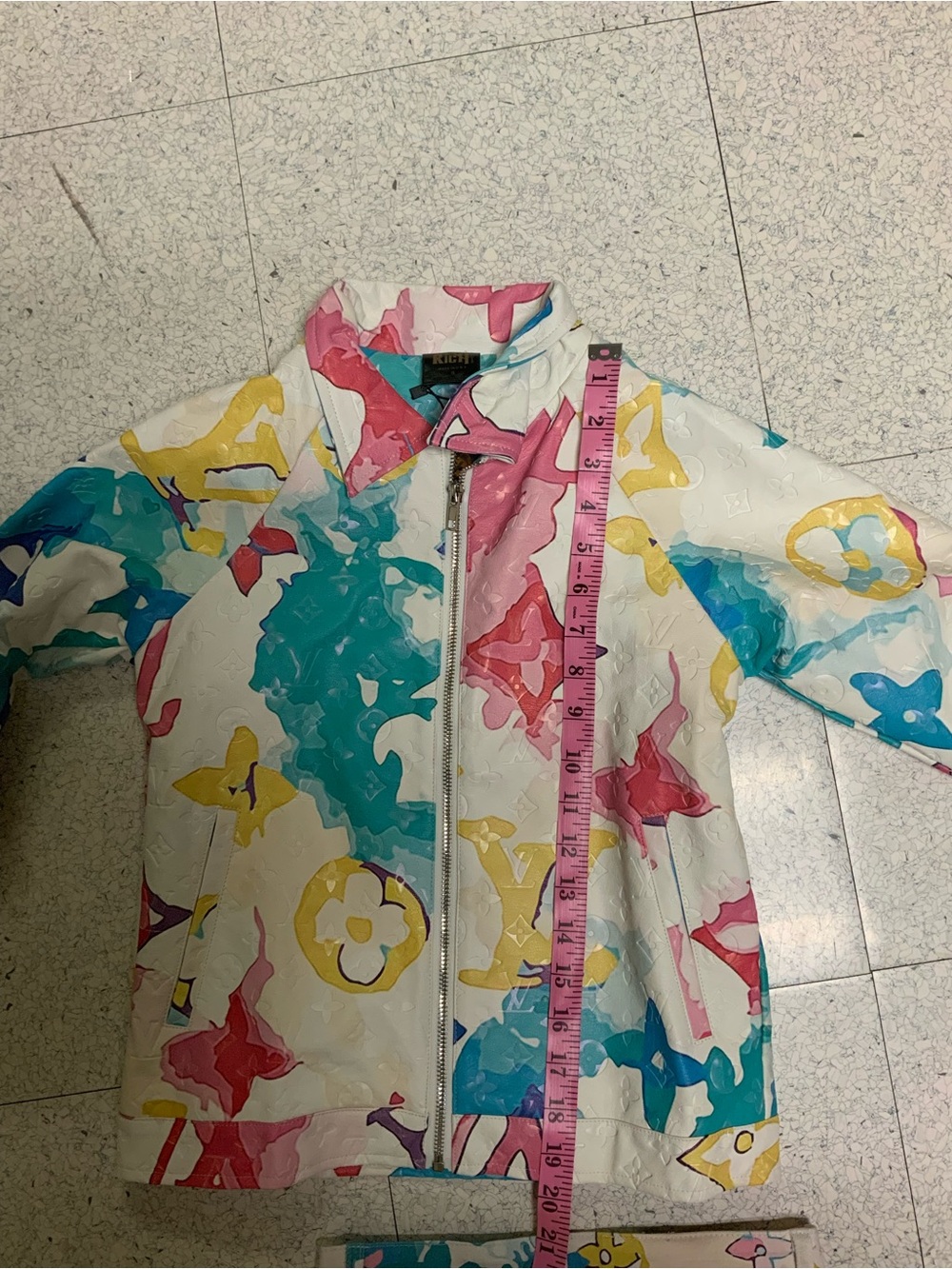 Unisex Colorful Monogram Print Jacket & pants Multicolor. Sz. 8. NWT. - Picture 8 of 9